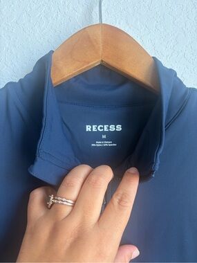 RECESS Navy Active Zip-Up Jacket
